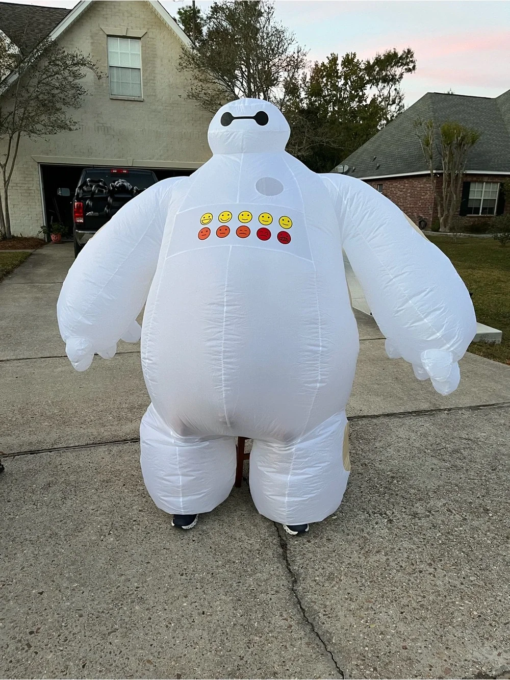 Baymax Inflatable Adult Costume - White